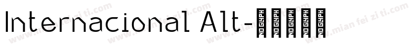 Internacional Alt字体转换